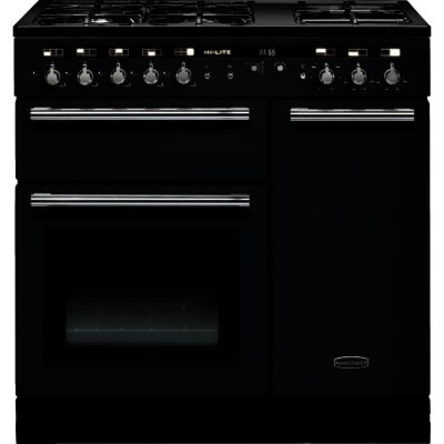 Rangemaster Hi-Lite 10211 90cm Dual Fuel Cooker in Black Rangemaster Hi-Lite 10211 90cm Dual Fuel Cooker in Black